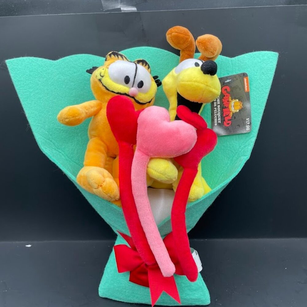 2025 Nickelodeon Plush Bouquet Garfield Odie Plush Valentines Wal Mart Exclusive